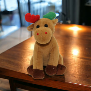 Ty Herald The Moose Baby Beanie 4" Holiday Ornament 2011
